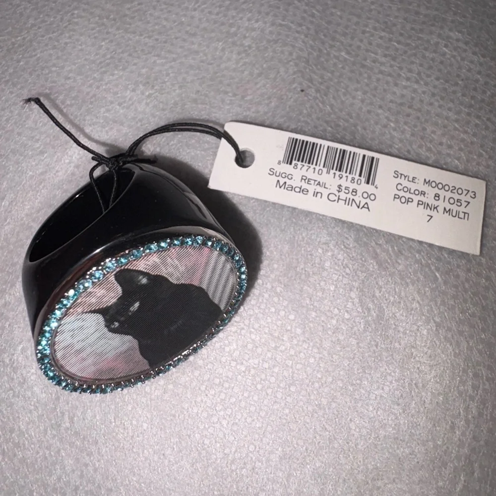Black‎ and Blue Cat Ring, Marc Jacobs